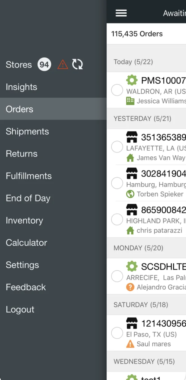 ShipStation iOS screenshot 1